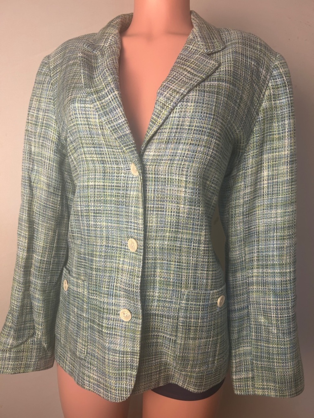 The Tog Shop Women Blue Jacket Long Sleeve Size 14 - Picture 5 of 10